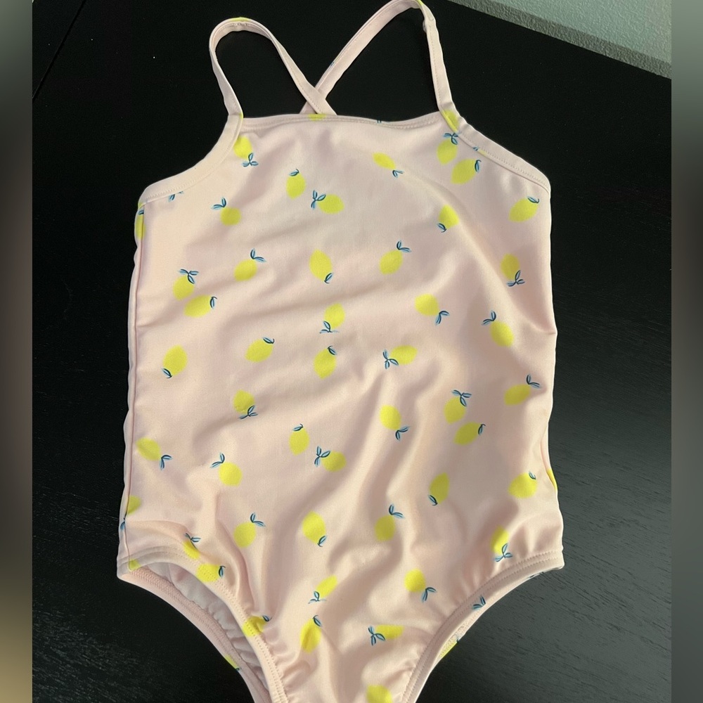 Girls Pink Lemon Swimsuit from the Gap size 4.